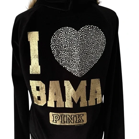 Victoria’s Secret Collegiate Collection I Love Bama Faux Fur Hoodie - Picture 8 of 14